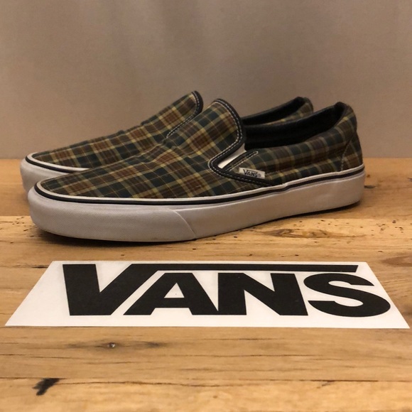 mens plaid vans